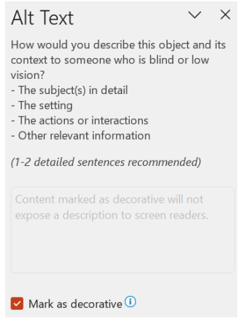 Alt text for decorative images